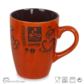 Orange Reactive Glaze Coffee Mug